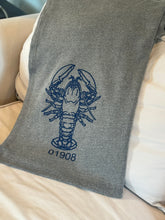 Load image into Gallery viewer, 01908 Lobster Stadium Blanket in Pacific Blue or Nickel