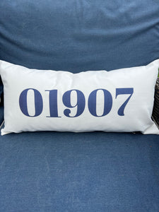 Dorm Pillow with Zip Code