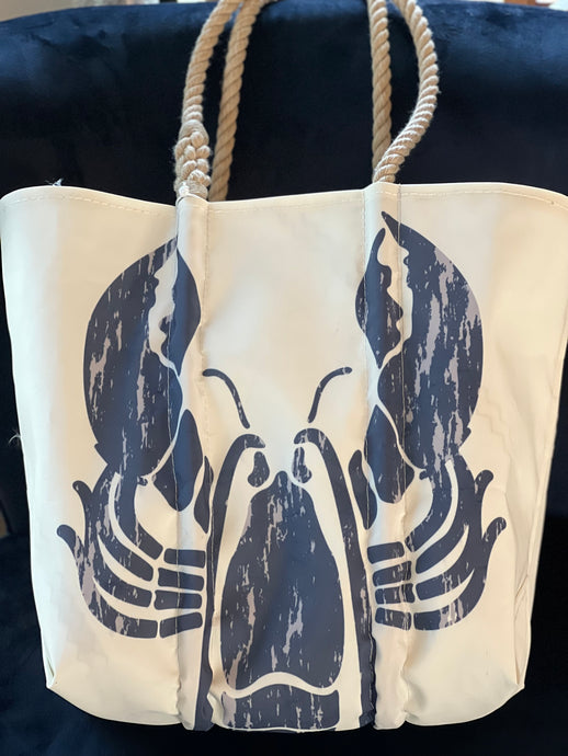 Blue Lobster Tote by Seabags