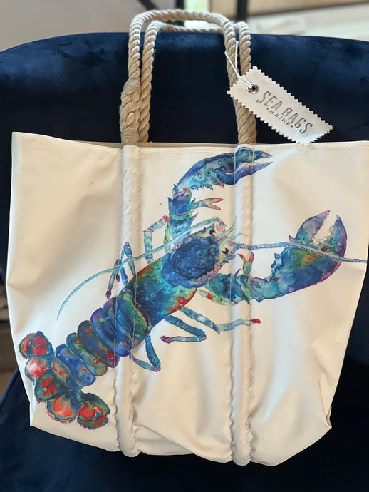 Multi Color Lobster Tote by Seabags