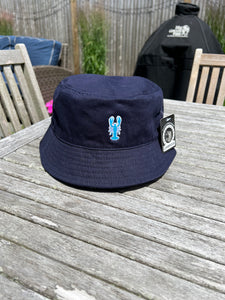 Bucket Hats with Blue Lobster Logo