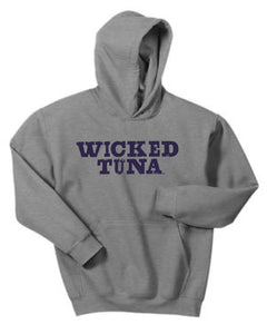 Wicked Tuna Youth Hoodie in Navy or Grey